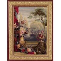 Gobelín Tapisserie  Bouquet jardin